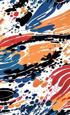 Tekstil ve duvar kağıdı desenleri. Basılabilir dijital illüstrasyon çalışması. Çiçek Yazdırma Tasarımı.