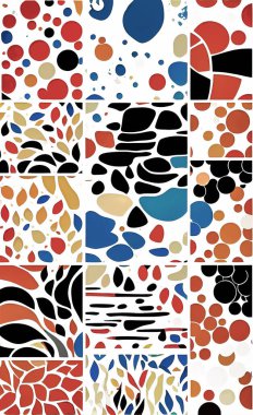 Tekstil ve duvar kağıdı desenleri. Basılabilir dijital illüstrasyon çalışması. Çiçek Yazdırma Tasarımı.