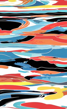 Tekstil ve duvar kağıdı desenleri. Basılabilir dijital illüstrasyon çalışması. Çiçek Yazdırma Tasarımı.