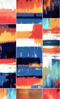 Tekstil ve duvar kağıdı desenleri. Basılabilir dijital illüstrasyon çalışması. Çiçek Yazdırma Tasarımı.