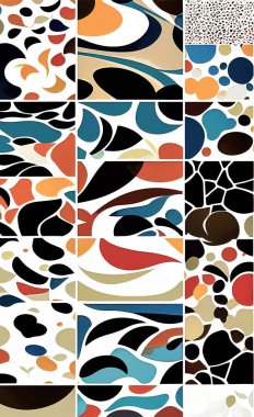 Tekstil ve duvar kağıdı desenleri. Basılabilir dijital illüstrasyon çalışması. Çiçek Yazdırma Tasarımı.