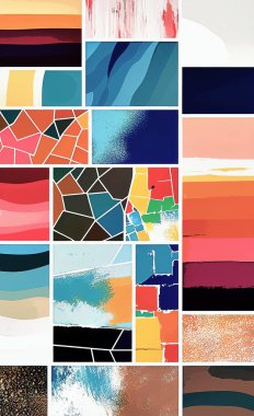 Tekstil ve duvar kağıdı desenleri. Basılabilir dijital illüstrasyon çalışması. Çiçek Yazdırma Tasarımı.