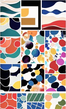 Tekstil ve duvar kağıdı desenleri. Basılabilir dijital illüstrasyon çalışması. Çiçek Yazdırma Tasarımı.