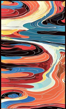 Tekstil ve duvar kağıdı desenleri. Basılabilir dijital illüstrasyon çalışması. Çiçek Yazdırma Tasarımı.