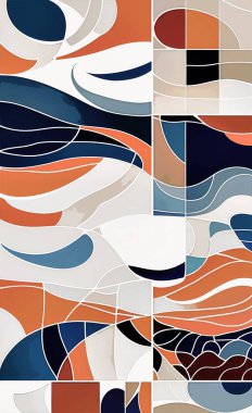 Tekstil ve duvar kağıdı desenleri. Basılabilir dijital illüstrasyon çalışması. Çiçek Yazdırma Tasarımı.