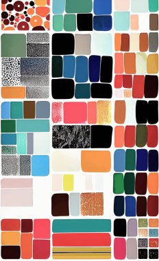 Tekstil ve duvar kağıdı desenleri. Basılabilir dijital illüstrasyon çalışması. Çiçek Yazdırma Tasarımı.