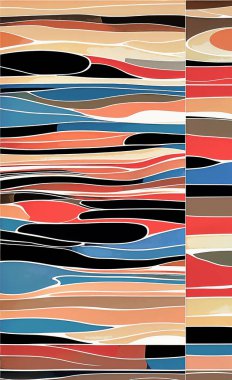 Tekstil ve duvar kağıdı desenleri. Basılabilir dijital illüstrasyon çalışması. Çiçek Yazdırma Tasarımı.