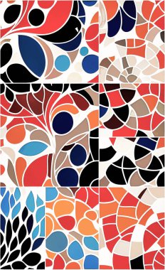 Tekstil ve duvar kağıdı desenleri. Basılabilir dijital illüstrasyon çalışması. Çiçek Yazdırma Tasarımı.