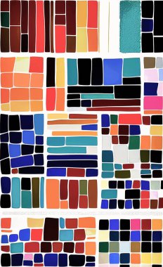 Tekstil ve duvar kağıdı desenleri. Basılabilir dijital illüstrasyon çalışması. Çiçek Yazdırma Tasarımı.