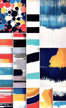 Tekstil ve duvar kağıdı desenleri. Basılabilir dijital illüstrasyon çalışması. Çiçek Yazdırma Tasarımı.