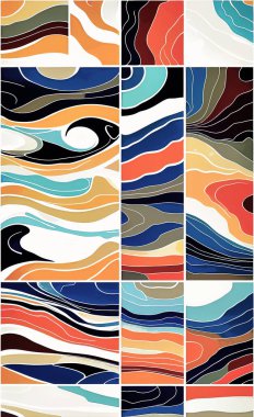 Tekstil ve duvar kağıdı desenleri. Basılabilir dijital illüstrasyon çalışması. Çiçek Yazdırma Tasarımı.