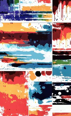 Tekstil ve duvar kağıdı desenleri. Basılabilir dijital illüstrasyon çalışması. Çiçek Yazdırma Tasarımı.