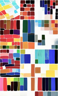 Tekstil ve duvar kağıdı desenleri. Basılabilir dijital illüstrasyon çalışması. Çiçek Yazdırma Tasarımı.