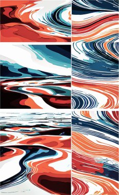 Tekstil ve duvar kağıdı desenleri. Basılabilir dijital illüstrasyon çalışması. Çiçek Yazdırma Tasarımı.