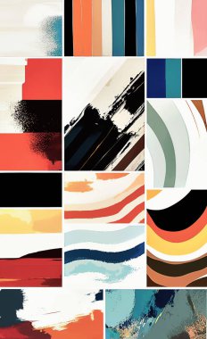 Tekstil ve duvar kağıdı desenleri. Basılabilir dijital illüstrasyon çalışması. Çiçek Yazdırma Tasarımı.