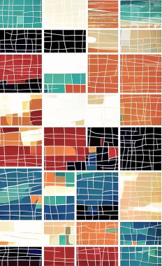 Tekstil ve duvar kağıdı desenleri. Basılabilir dijital illüstrasyon çalışması. Çiçek Yazdırma Tasarımı.