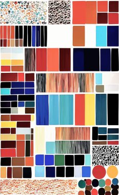 Tekstil ve duvar kağıdı desenleri. Basılabilir dijital illüstrasyon çalışması. Çiçek Yazdırma Tasarımı.