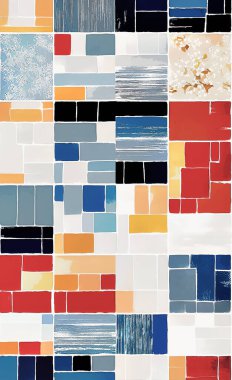 Tekstil ve duvar kağıdı desenleri. Basılabilir dijital illüstrasyon çalışması. Çiçek Yazdırma Tasarımı.