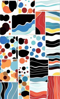 Tekstil ve duvar kağıdı desenleri. Basılabilir dijital illüstrasyon çalışması. Çiçek Yazdırma Tasarımı.