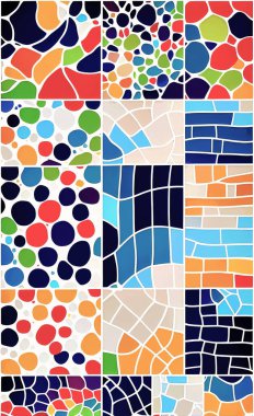 Tekstil ve duvar kağıdı desenleri. Basılabilir dijital illüstrasyon çalışması. Çiçek Yazdırma Tasarımı.