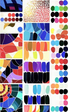 Tekstil ve duvar kağıdı desenleri. Basılabilir dijital illüstrasyon çalışması. Çiçek Yazdırma Tasarımı.