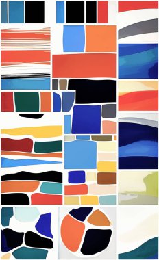 Tekstil ve duvar kağıdı desenleri. Basılabilir dijital illüstrasyon çalışması. Çiçek Yazdırma Tasarımı.