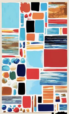 Tekstil ve duvar kağıdı desenleri. Basılabilir dijital illüstrasyon çalışması. Çiçek Yazdırma Tasarımı.