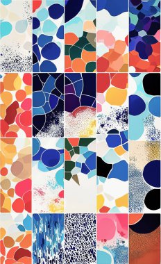 Tekstil ve duvar kağıdı desenleri. Basılabilir dijital illüstrasyon çalışması. Çiçek Yazdırma Tasarımı.