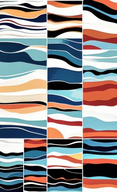 Tekstil ve duvar kağıdı desenleri. Basılabilir dijital illüstrasyon çalışması. Çiçek Yazdırma Tasarımı.