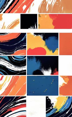 Tekstil ve duvar kağıdı desenleri. Basılabilir dijital illüstrasyon çalışması. Çiçek Yazdırma Tasarımı.