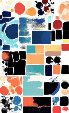 Tekstil ve duvar kağıdı desenleri. Basılabilir dijital illüstrasyon çalışması. Çiçek Yazdırma Tasarımı.