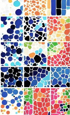 Tekstil ve duvar kağıdı desenleri. Basılabilir dijital illüstrasyon çalışması. Çiçek Yazdırma Tasarımı.