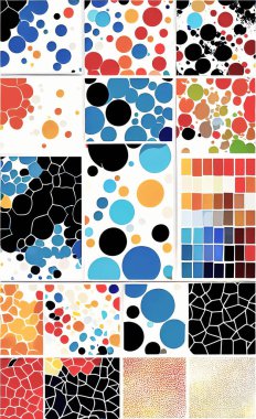 Tekstil ve duvar kağıdı desenleri. Basılabilir dijital illüstrasyon çalışması. Çiçek Yazdırma Tasarımı.