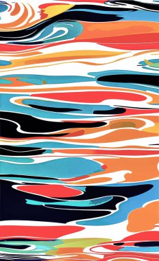 Tekstil ve duvar kağıdı desenleri. Basılabilir dijital illüstrasyon çalışması. Çiçek Yazdırma Tasarımı.