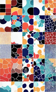 Tekstil ve duvar kağıdı desenleri. Basılabilir dijital illüstrasyon çalışması. Çiçek Yazdırma Tasarımı.