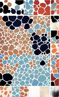 Tekstil ve duvar kağıdı desenleri. Basılabilir dijital illüstrasyon çalışması. Çiçek Yazdırma Tasarımı.