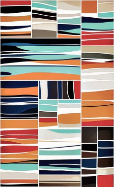 Tekstil ve duvar kağıdı desenleri. Basılabilir dijital illüstrasyon çalışması. Çiçek Yazdırma Tasarımı.