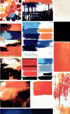 Tekstil ve duvar kağıdı desenleri. Basılabilir dijital illüstrasyon çalışması. Çiçek Yazdırma Tasarımı.