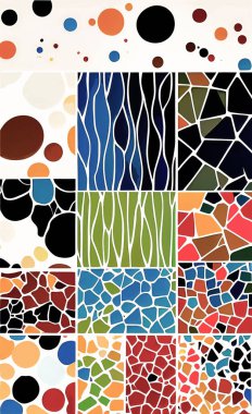 Tekstil ve duvar kağıdı desenleri. Basılabilir dijital illüstrasyon çalışması. Çiçek Yazdırma Tasarımı.