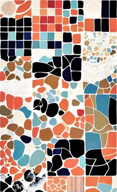 Tekstil ve duvar kağıdı desenleri. Basılabilir dijital illüstrasyon çalışması. Çiçek Yazdırma Tasarımı.