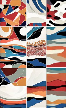 Tekstil ve duvar kağıdı desenleri. Basılabilir dijital illüstrasyon çalışması. Çiçek Yazdırma Tasarımı.