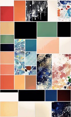 Tekstil ve duvar kağıdı desenleri. Basılabilir dijital illüstrasyon çalışması. Çiçek Yazdırma Tasarımı.