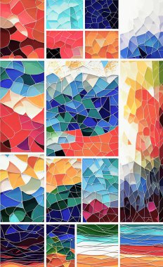 Tekstil ve duvar kağıdı desenleri. Basılabilir dijital illüstrasyon çalışması. Çiçek Yazdırma Tasarımı.