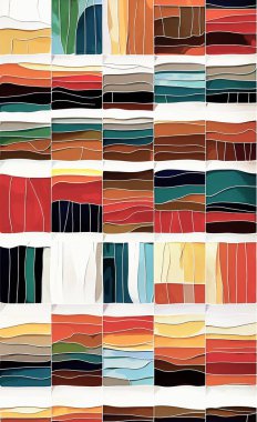 Tekstil ve duvar kağıdı desenleri. Basılabilir dijital illüstrasyon çalışması. Çiçek Yazdırma Tasarımı.