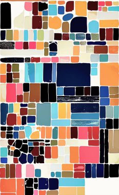 Tekstil ve duvar kağıdı desenleri. Basılabilir dijital illüstrasyon çalışması. Çiçek Yazdırma Tasarımı.