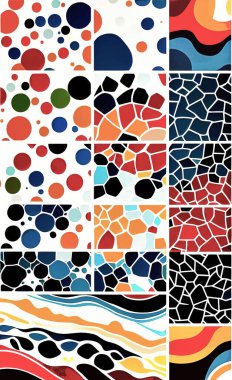 Tekstil ve duvar kağıdı desenleri. Basılabilir dijital illüstrasyon çalışması. Çiçek Yazdırma Tasarımı.