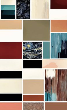 Tekstil ve duvar kağıdı desenleri. Basılabilir dijital illüstrasyon çalışması. Çiçek Yazdırma Tasarımı.