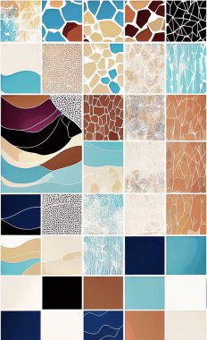 Tekstil ve duvar kağıdı desenleri. Basılabilir dijital illüstrasyon çalışması. Çiçek Yazdırma Tasarımı.