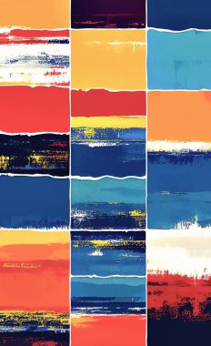 Tekstil ve duvar kağıdı desenleri. Basılabilir dijital illüstrasyon çalışması. Çiçek Yazdırma Tasarımı.