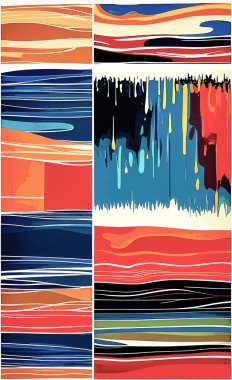 Tekstil ve duvar kağıdı desenleri. Basılabilir dijital illüstrasyon çalışması. Çiçek Yazdırma Tasarımı.